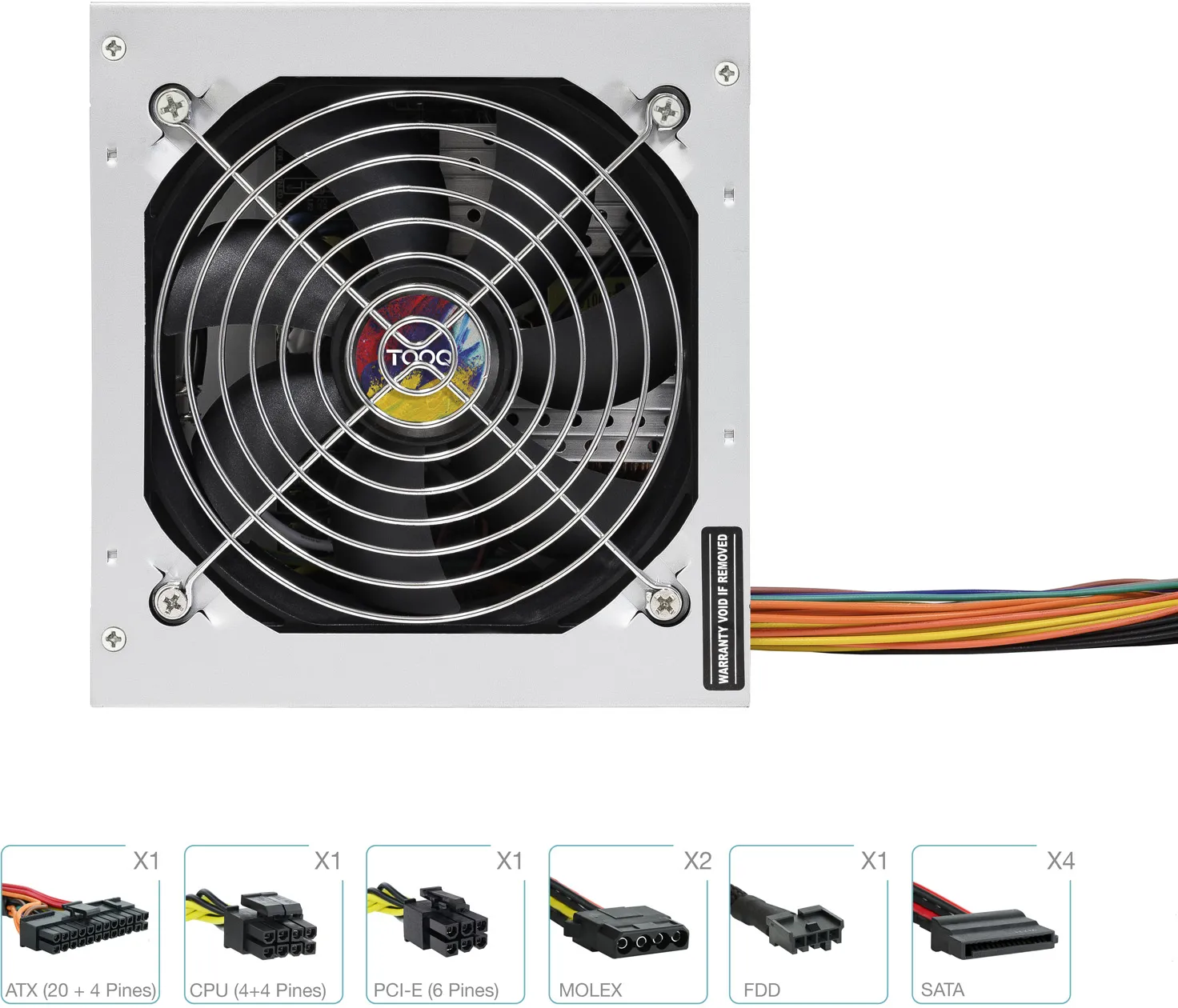 Alimentation ATX TooQ Apolo - 550W (Gris)