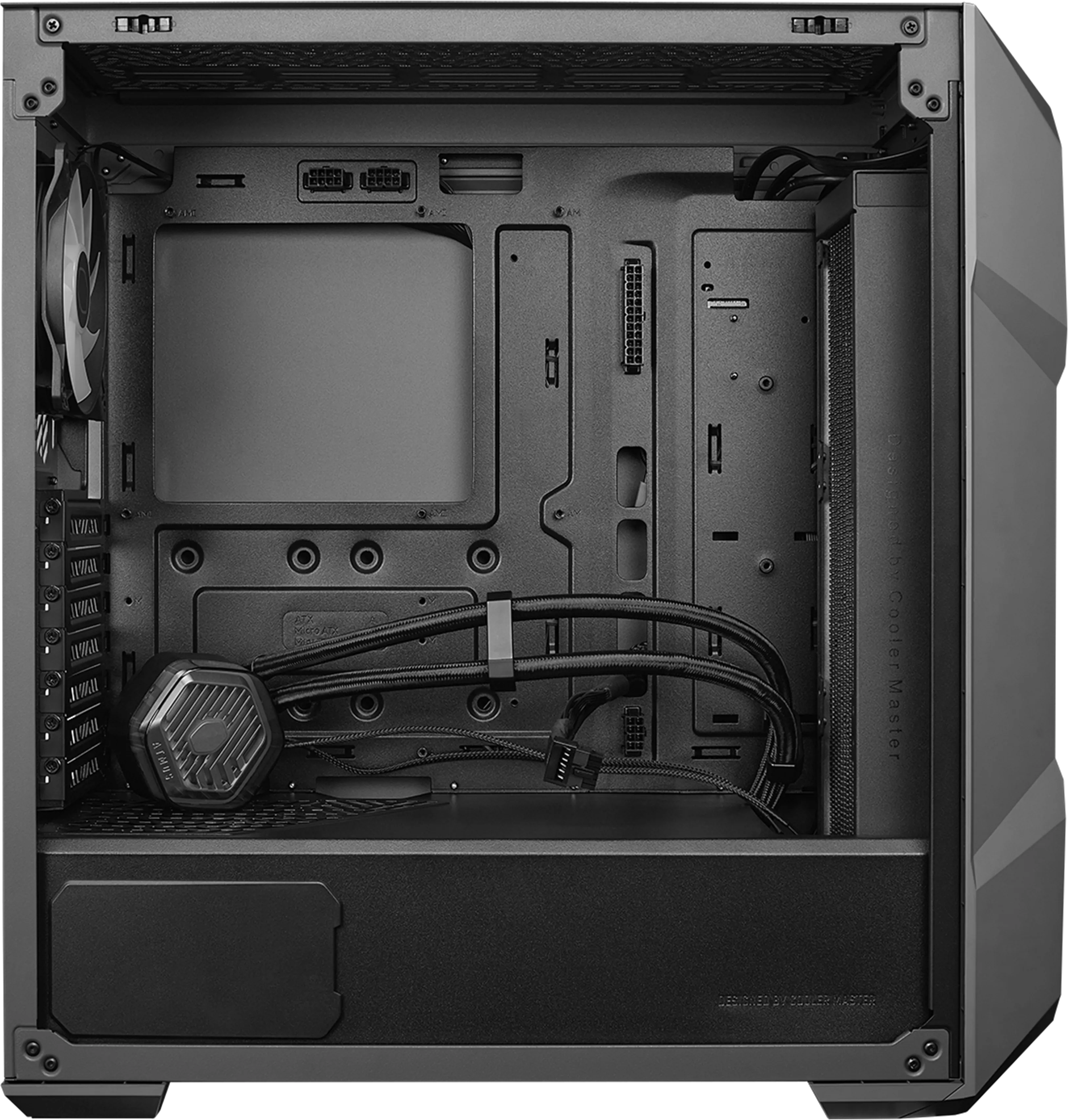 Boitier Moyen Tour ATX Cooler Master TD500 Max RGB avec panneau vitré (Gris) avec alimentation 850W