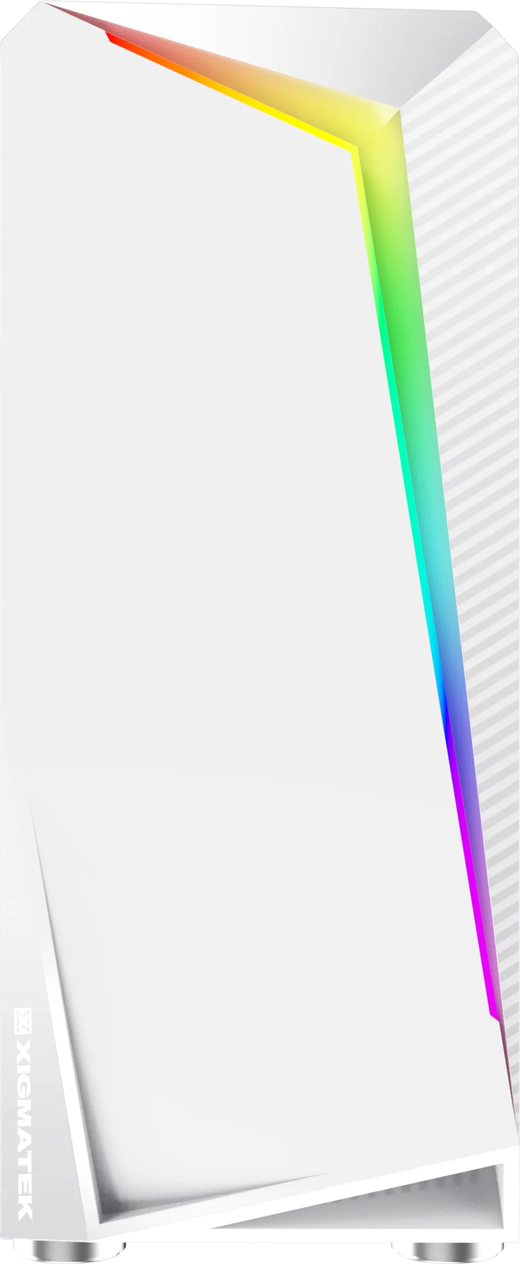 Boitier Moyen Tour ATX Xigmatek Vortex RGB avec panneau vitré (Blanc) 