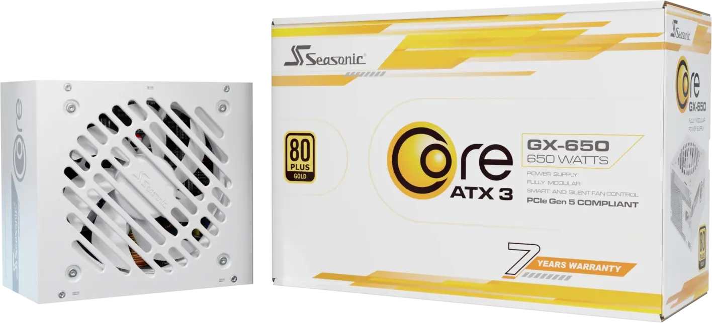 Alimentation ATX Seasonic Core GX V2 2024 - 650W (Blanc)