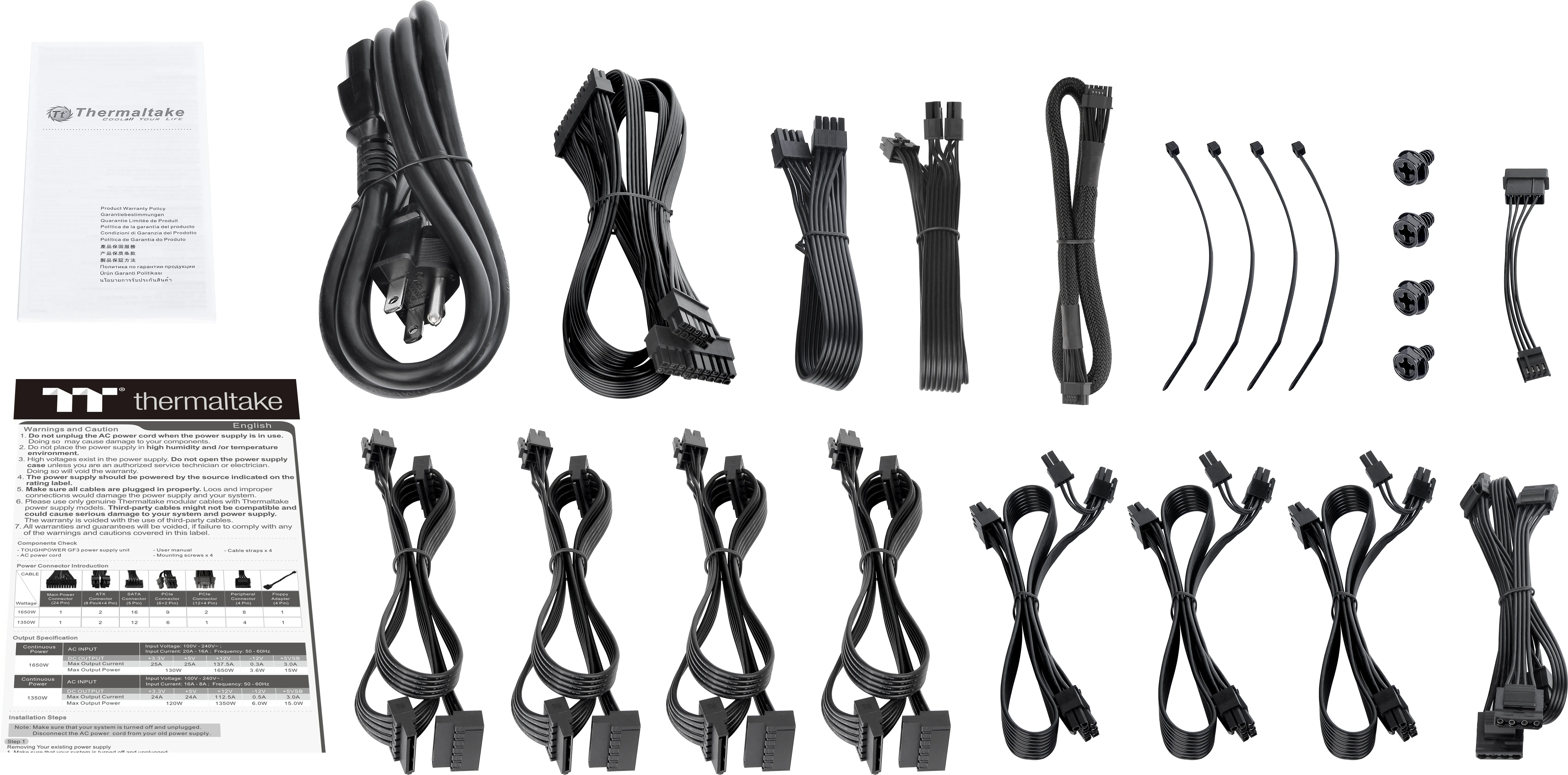 Alimentation ATX Thermaltake Toughpower GF3 - 1350W (Noir)