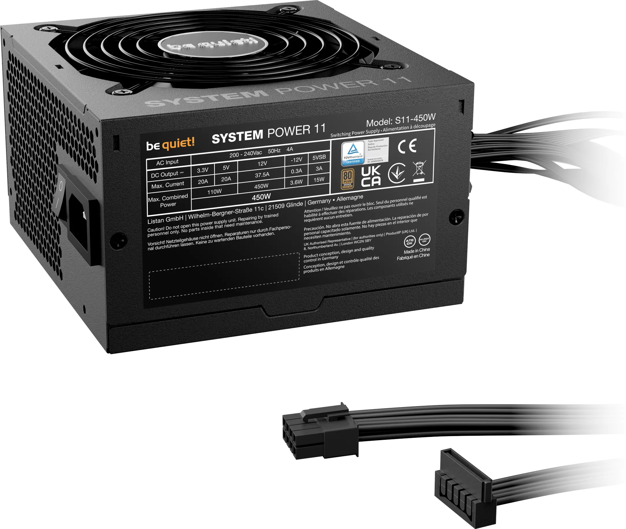 Alimentation ATX be quiet! System Power 11 - 450W (Noir)