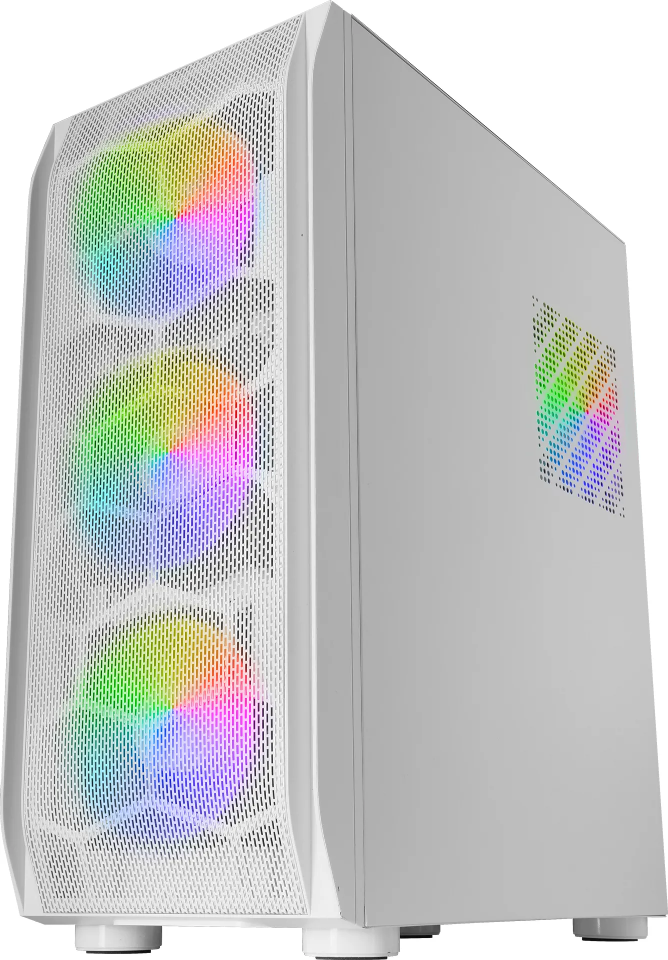 Boitier Moyen Tour E-ATX Mars Gaming MC-KX RGB avec panneau vitré (Blanc)