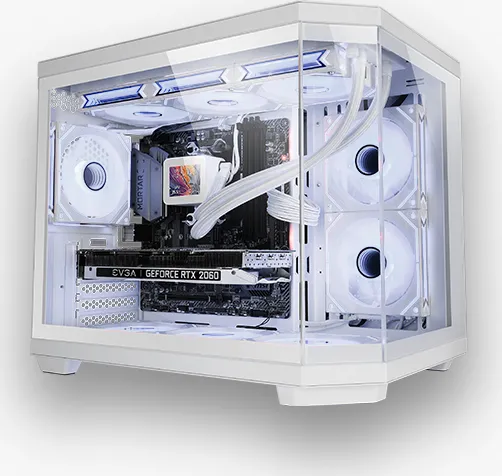 Boitier Mini Tour Micro ATX Mars Gaming MC-3TCorem avec panneaux vitrés (Blanc)