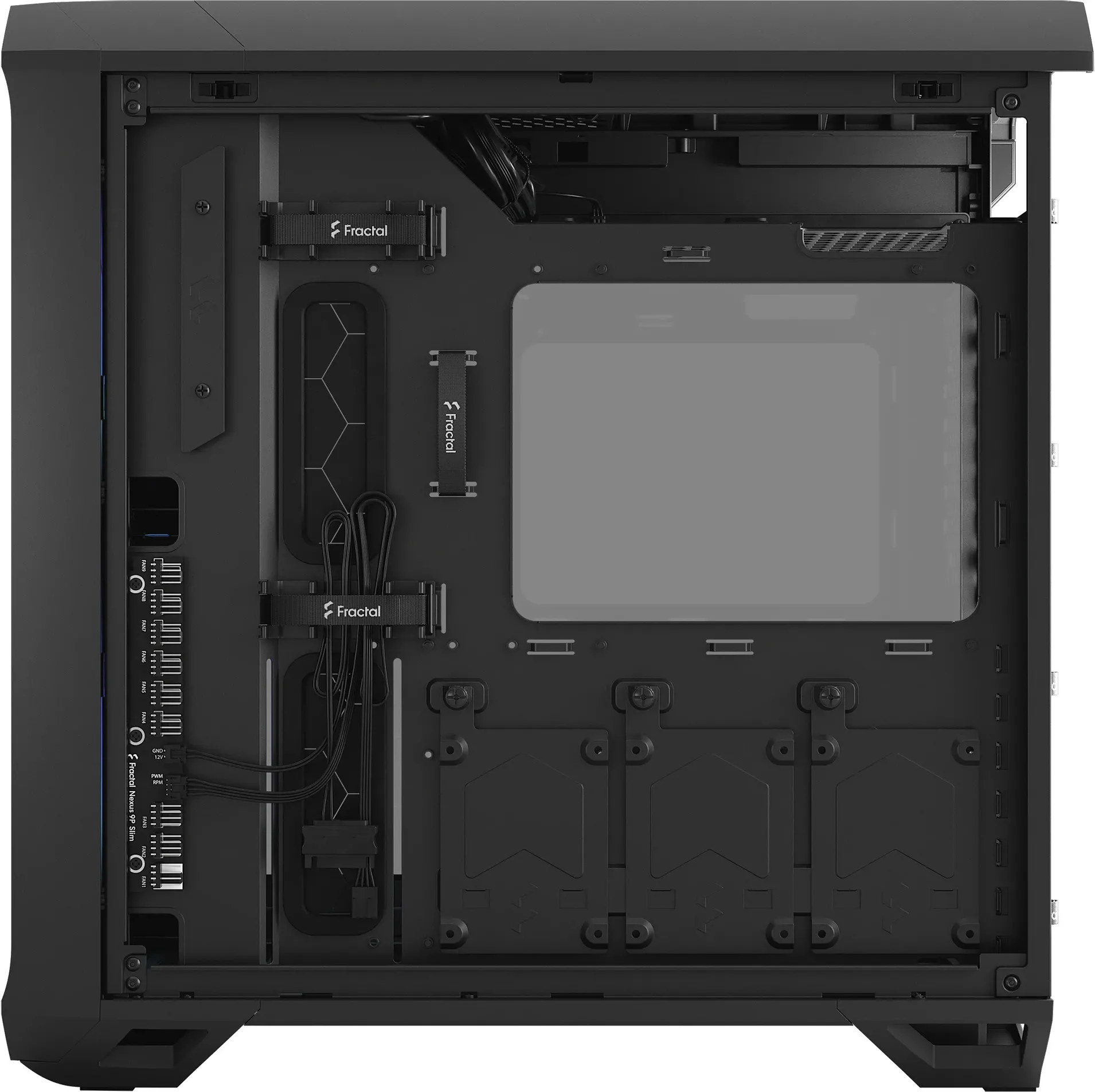 Boitier Moyen Tour E-ATX Fractal Design Torrent Compact RGB avec panneaux vitrés (Noir)