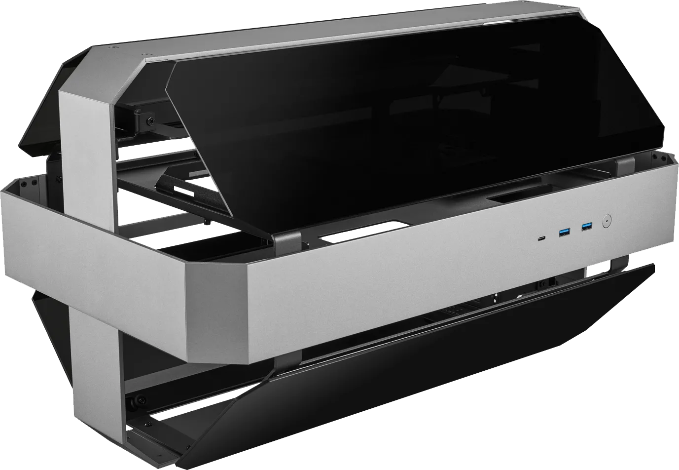 Boitier Moyen Tour E-ATX Azza Opus RGB avec panneaux vitrés (Noir)