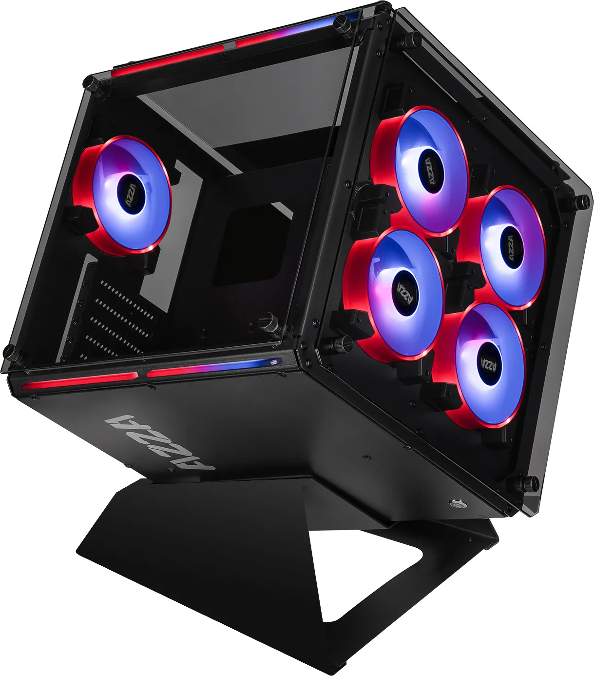 Boitier Cube ATX Azza Cube RGB avec panneaux vitrés (Noir)