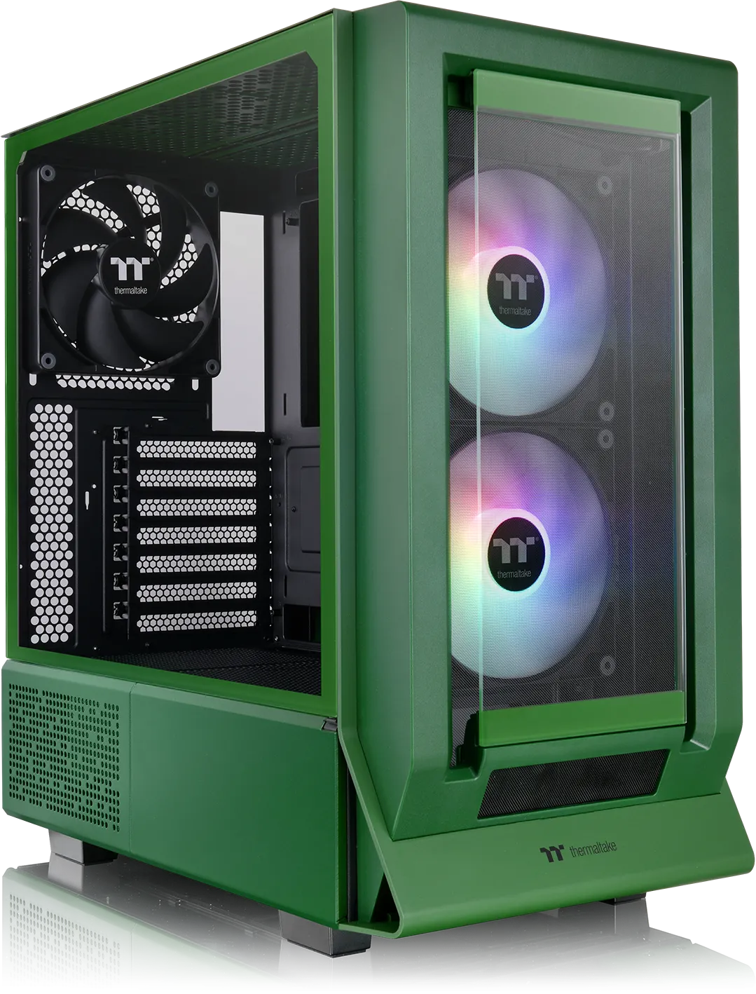 Boitier Moyen Tour E-ATX Thermaltake Ceres 350 MX RGB avec panneaux vitrés (Vert)