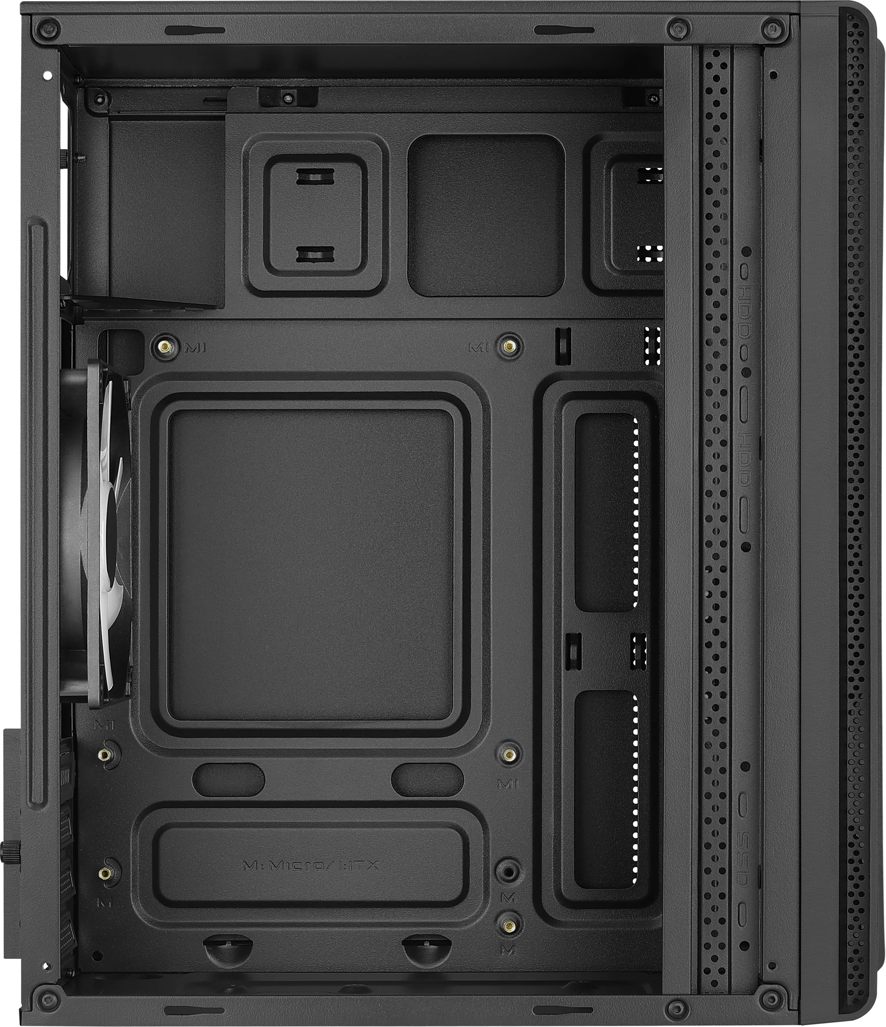 Boitier Mini Tour Micro ATX AeroCool Evo Mini RGB avec panneau vitré (Noir)