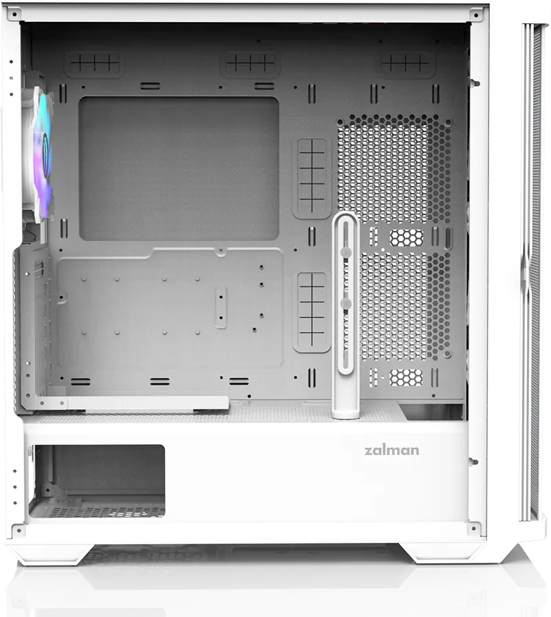 Boitier Moyen Tour E-ATX Zalman Z10 Duo avec panneaux vitrés (Blanc)