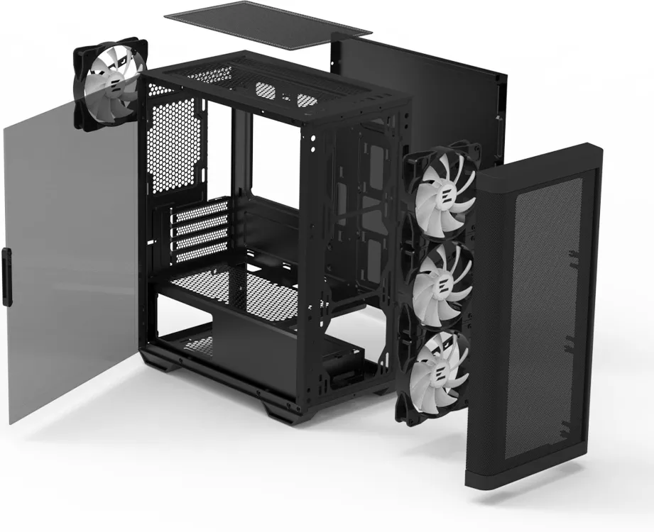 Boitier Mini Tour Micro ATX Zalman M4 RGB avec panneau vitré (Noir)