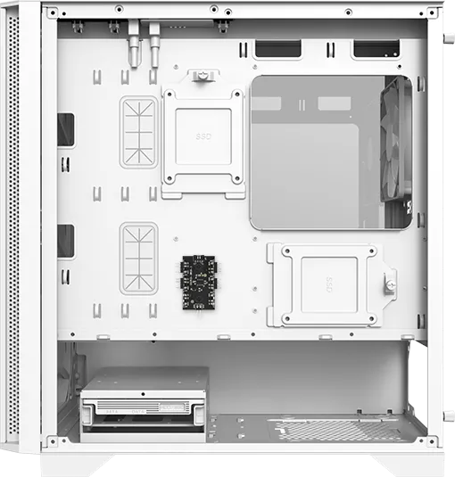 Boitier Mini Tour Micro ATX Montech Air 100 RGB avec panneaux vitrés (Blanc)