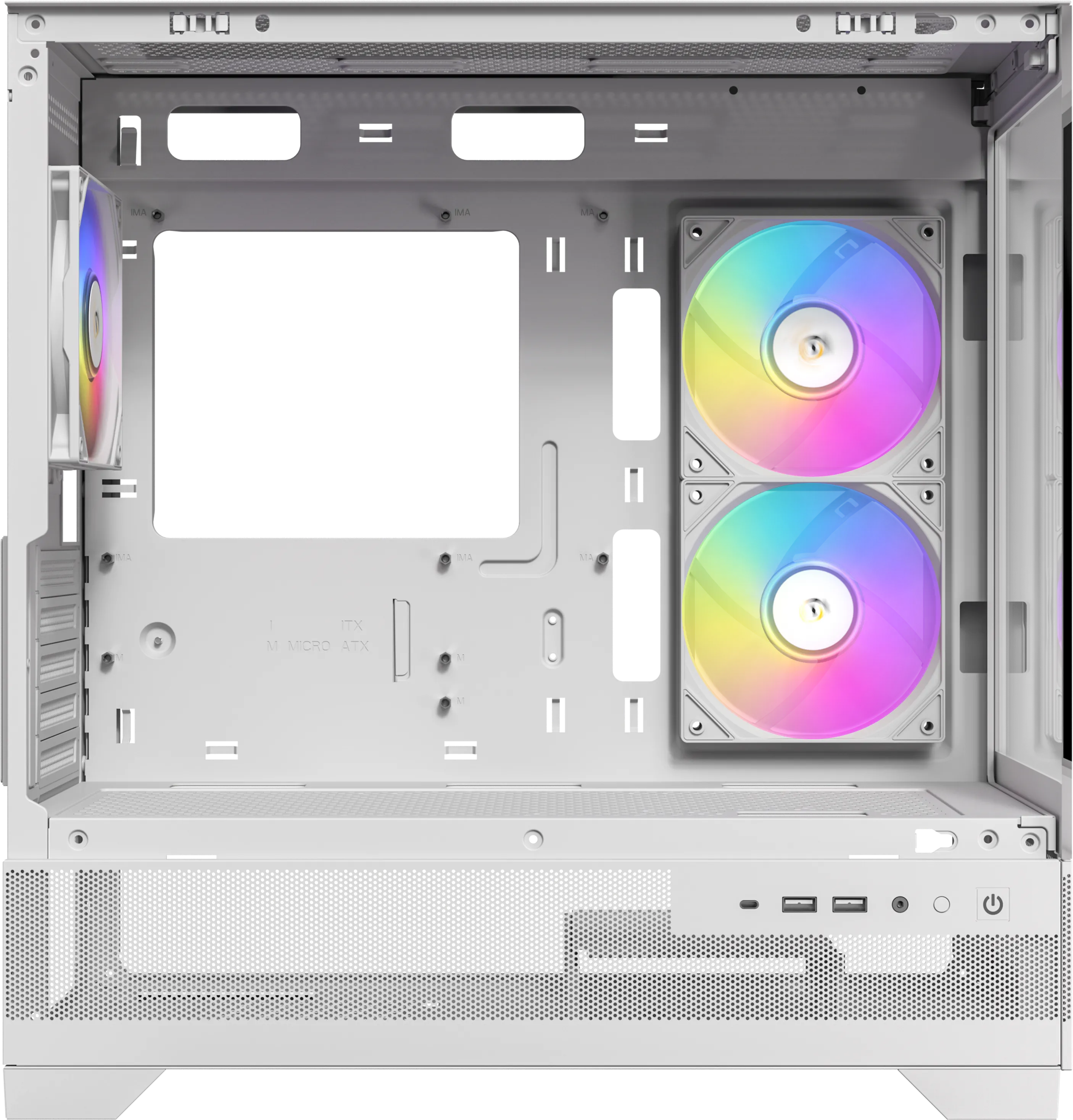 Boitier Mini Tour Micro-ATX Antec CX500M RGB avec panneaux vitrés (Blanc)