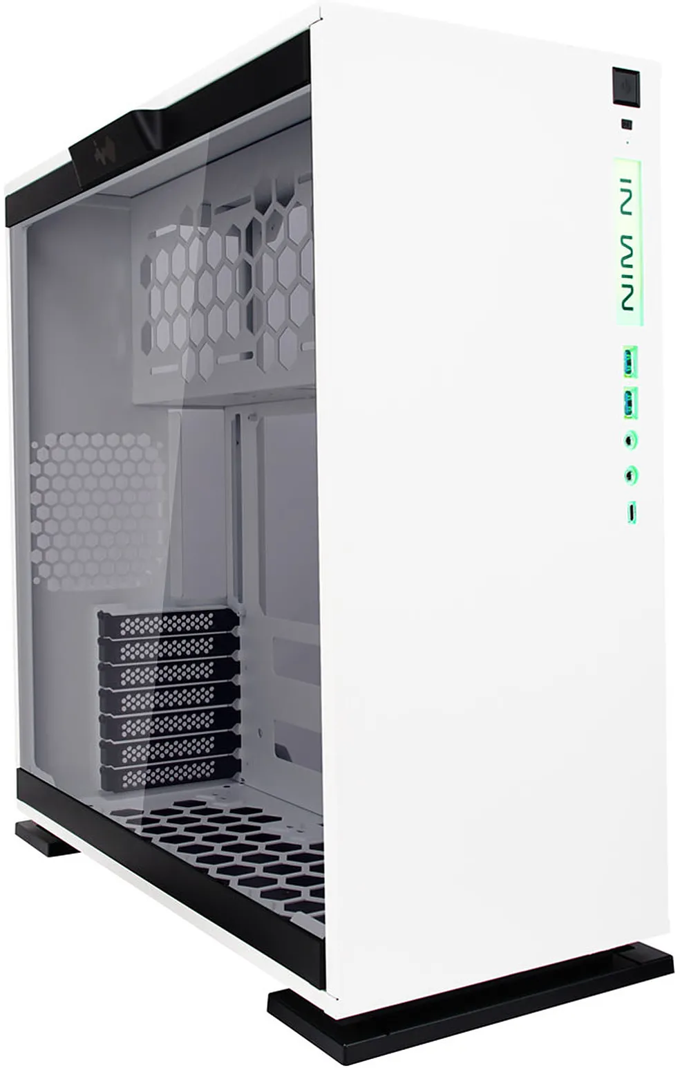 Boitier Moyen Tour ATX InWin 303C RGB avec panneau vitré (Blanc)