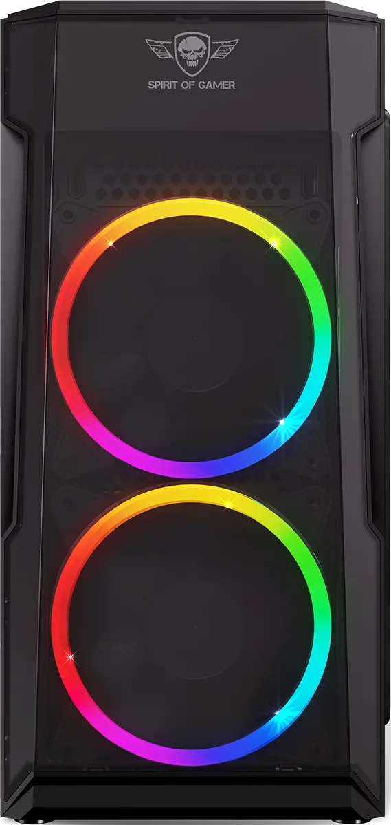 Boitier Mini Tour Micro ATX Spirit of Gamer Deathmatch 3 RGB avec panneaux vitrés (Noir)
