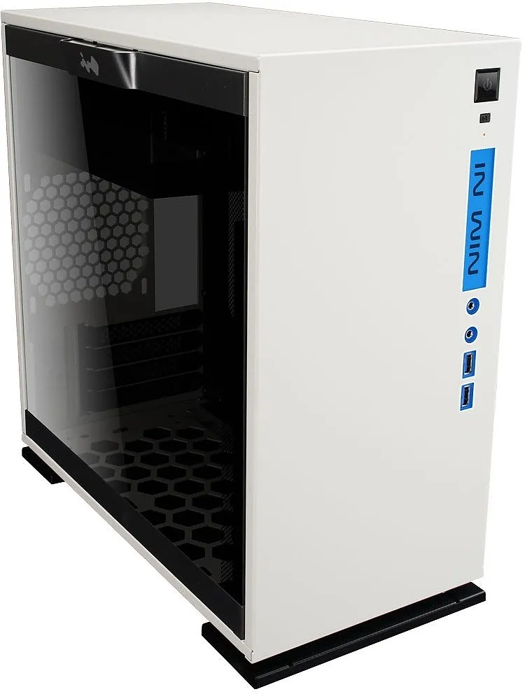 Boitier Moyen Tour ATX InWin 101 avec panneau vitré (Blanc)