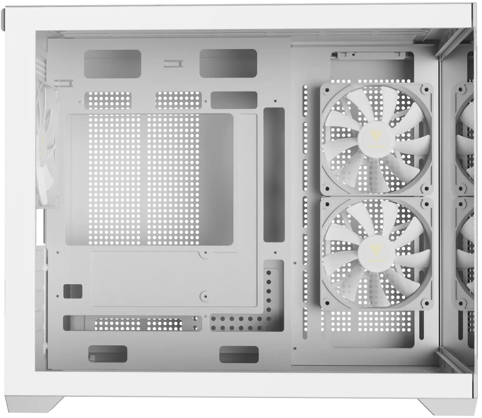 Boitier Mini Tour Micro ATX Gamdias Aura GC10M RGB avec panneaux vitrés (Blanc)