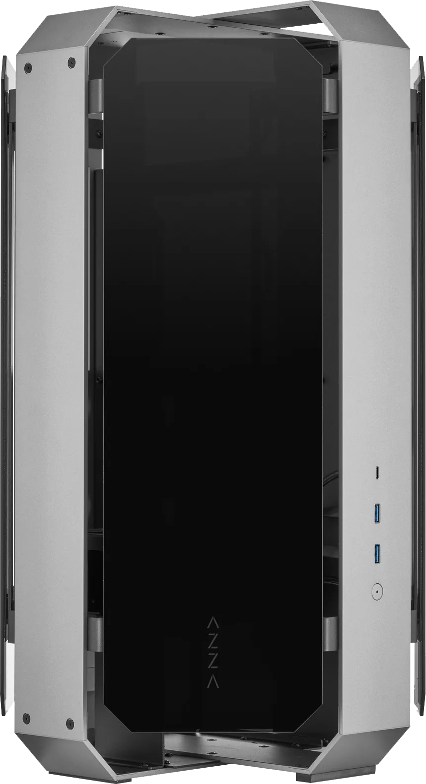 Boitier Moyen Tour E-ATX Azza Opus RGB avec panneaux vitrés (Noir)