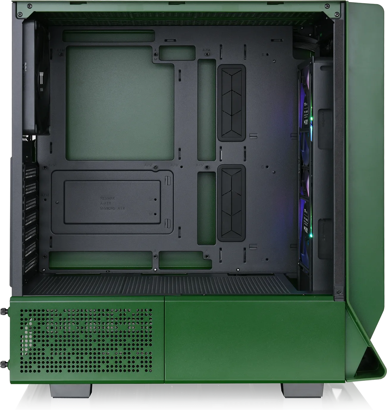 Boitier Moyen Tour E-ATX Thermaltake Ceres 350 MX RGB avec panneaux vitrés (Vert)