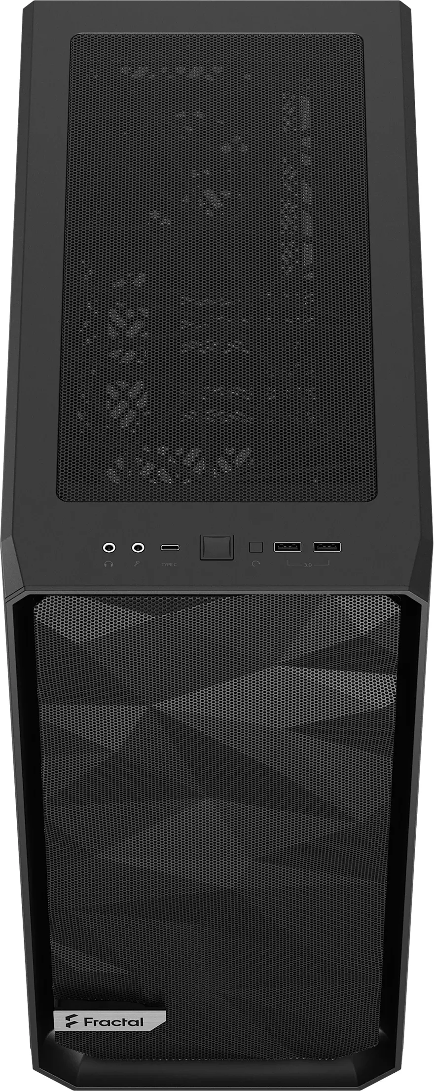 Boitier Moyen Tour ATX Fractal Design Meshify 2 Compact avec panneau vitré (Noir)