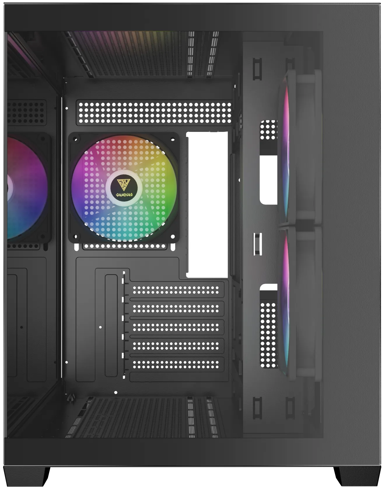 Boitier Mini Tour Micro ATX Gamdias Aura GC10M RGB avec panneaux vitrés (Noir)