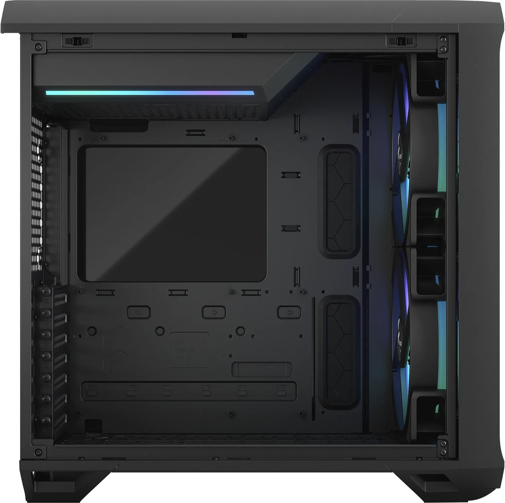 Boitier Moyen Tour E-ATX Fractal Design Torrent Compact RGB avec panneaux vitrés (Noir)