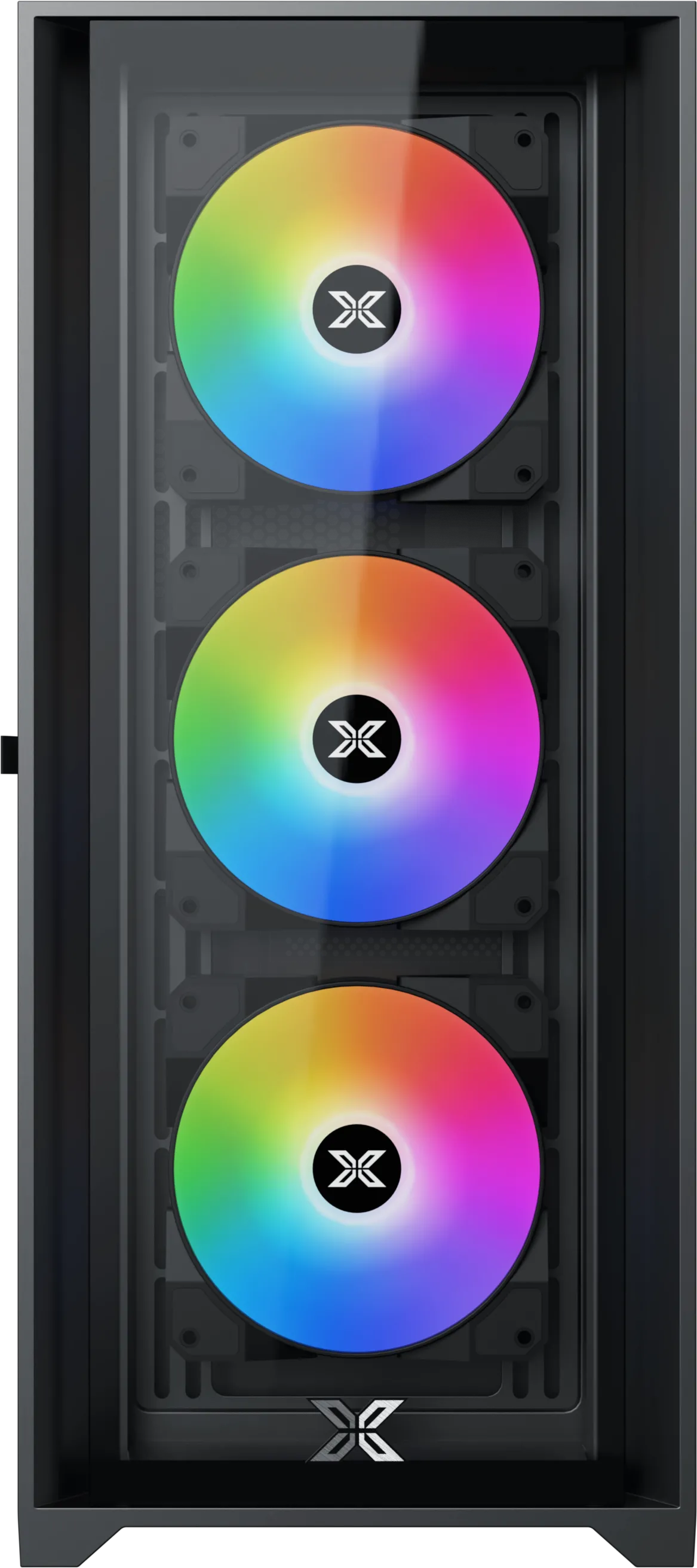 Boitier Moyen Tour E-ATX Xigmatek Quantum RGB avec panneaux vitrés (Noir)