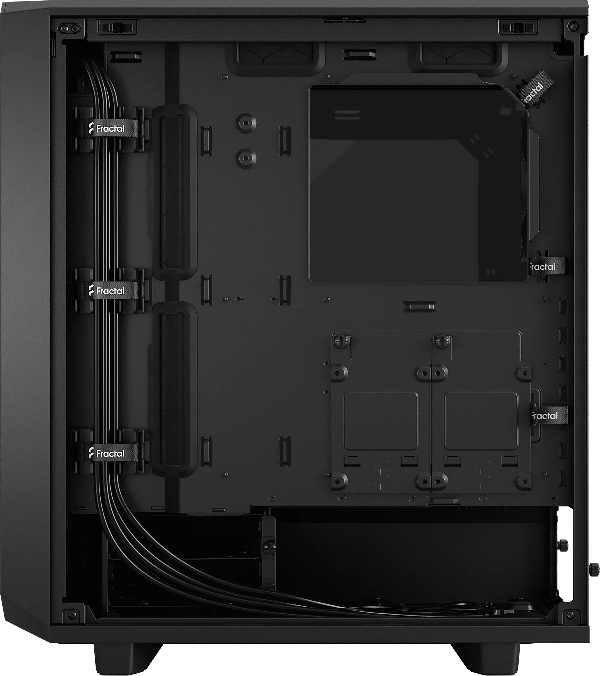 Boitier Moyen Tour ATX Fractal Design Meshify 2 Compact avec panneau vitré (Noir)