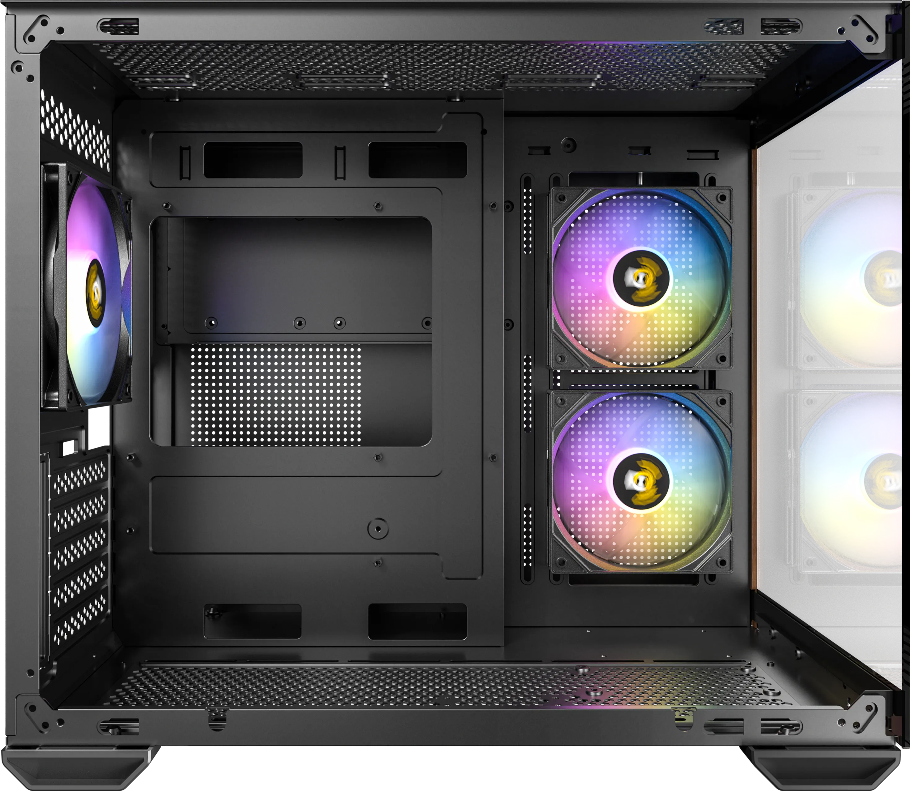 Boitier Mini Tour Micro-ATX Antec CX600M Wood RGB avec panneaux vitrés (Noir)