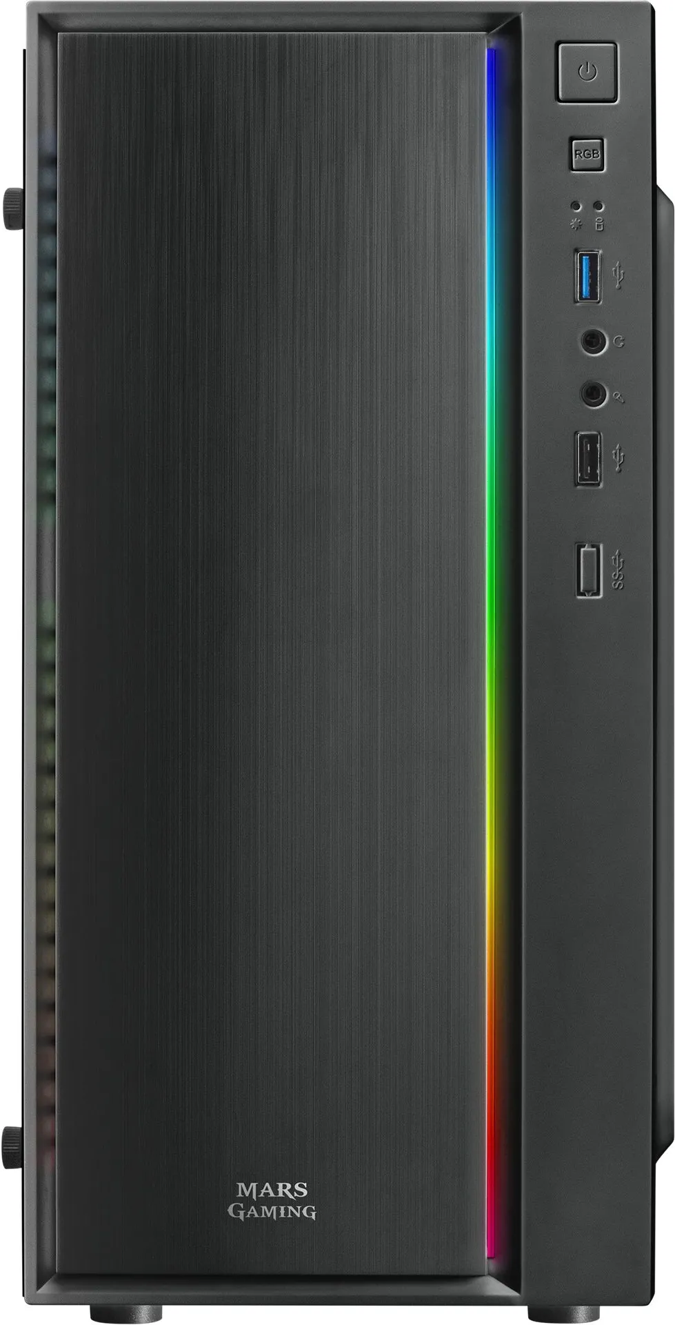 Boitier Mini Tour Micro ATX Mars Gaming MCM RGB avec panneau vitré (Noir)