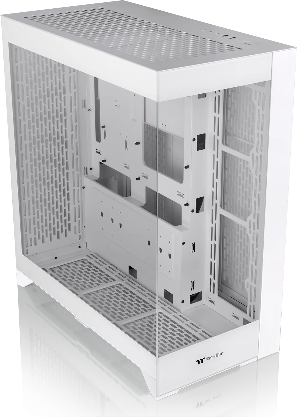 Boitier Moyen Tour E-ATX Thermaltake Centralized Thermal Efficiency E600 MX avec panneaux vitrés (Blanc)
