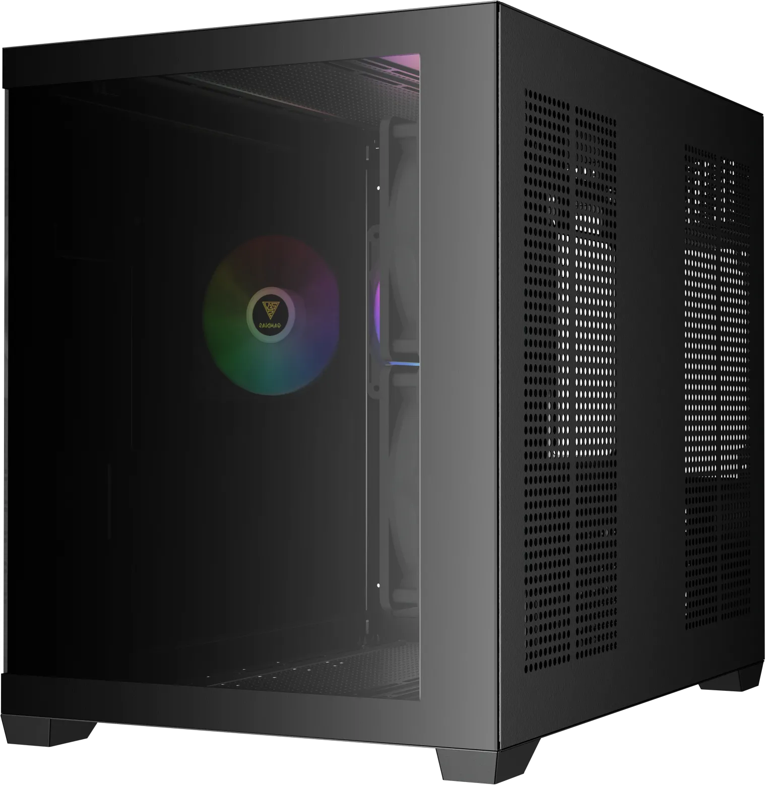 Boitier Mini Tour Micro ATX Gamdias Aura GC10M RGB avec panneaux vitrés (Noir)