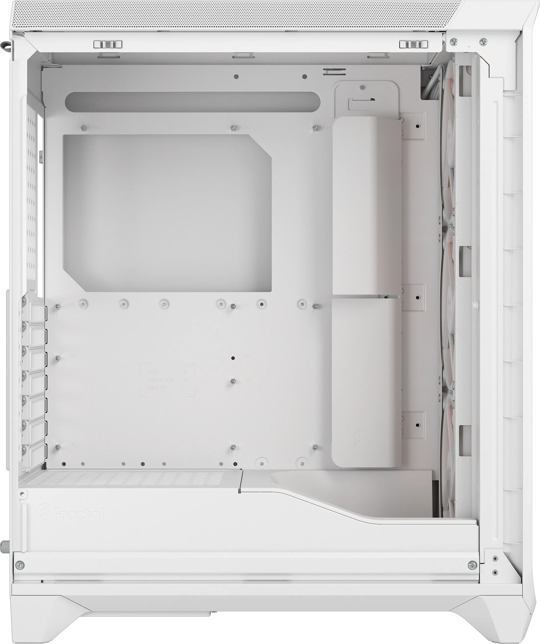 Boitier Moyen Tour ATX Fractal Design Meshify 3 avec panneau vitré (Blanc)