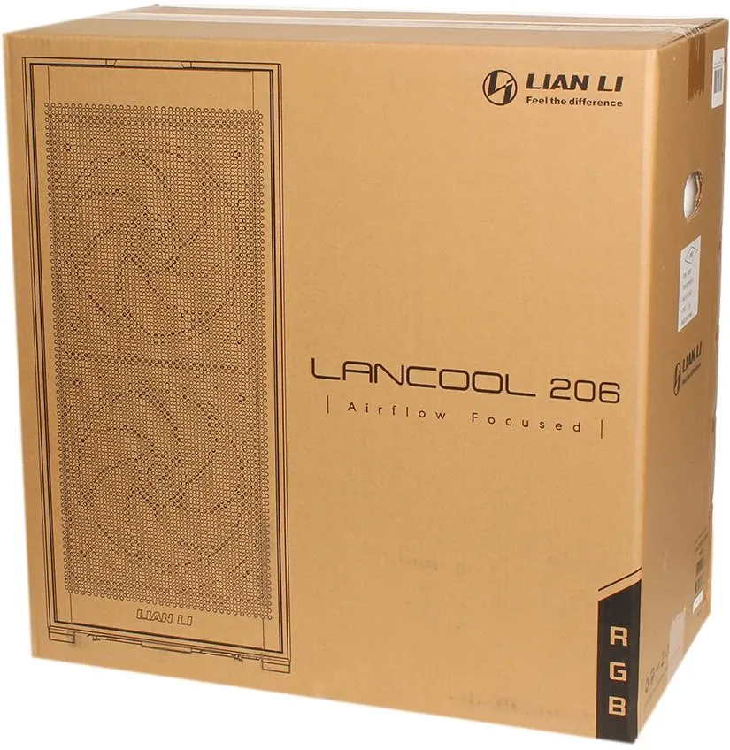 Boitier Moyen Tour ATX Lian-Li Lancool 206 avec panneau vitré (Noir)