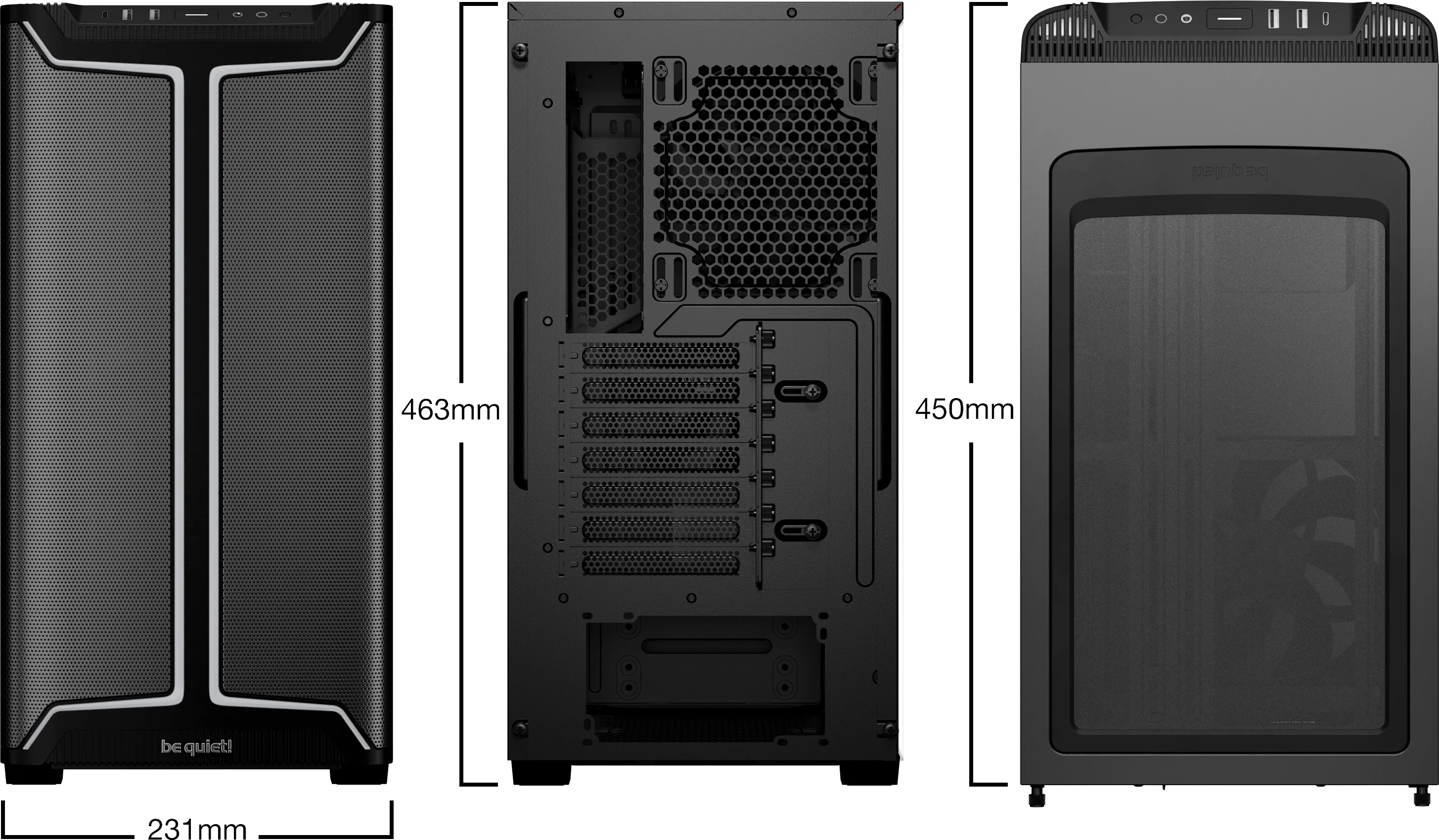 Boitier Moyen Tour ATX be quiet! Pure Base 501 DX RGB avec panneau vitré (Noir)