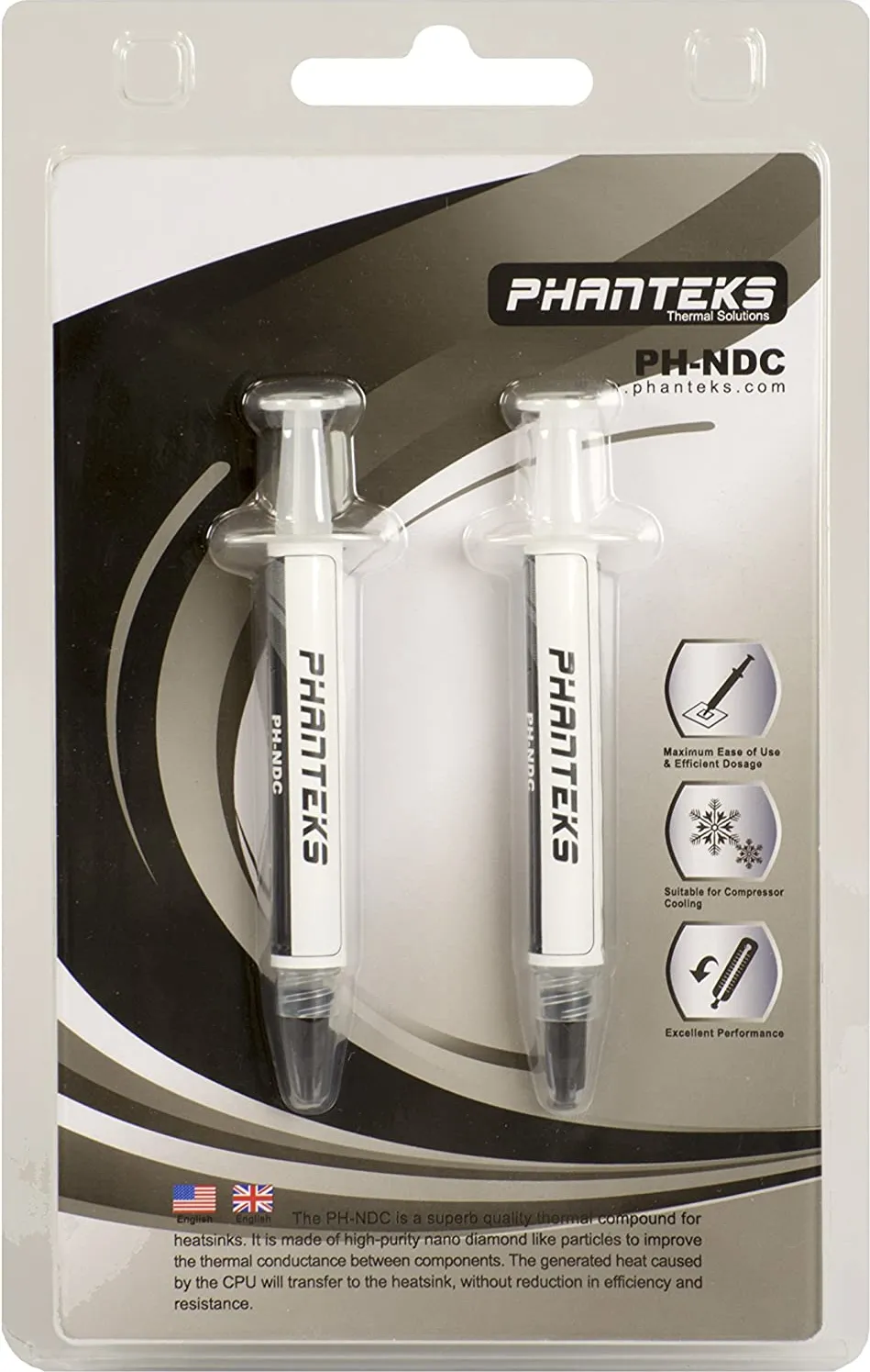 Lot de 2 Pâtes Thermiques Phanteks PH-NDC