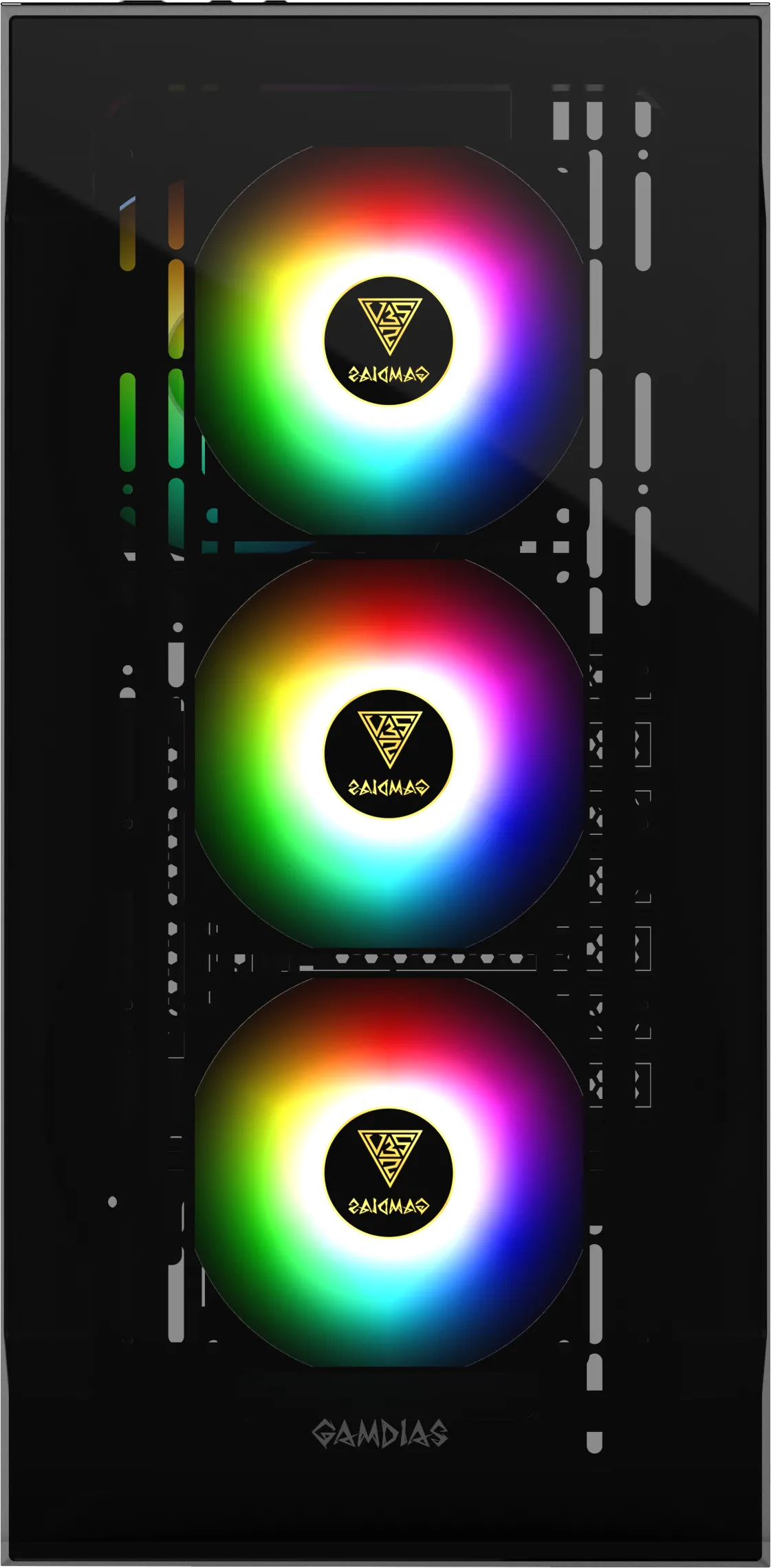 Boitier Moyen Tour ATX Gamdias Talos E2 Elite RGB avec panneaux vitrés (Noir)