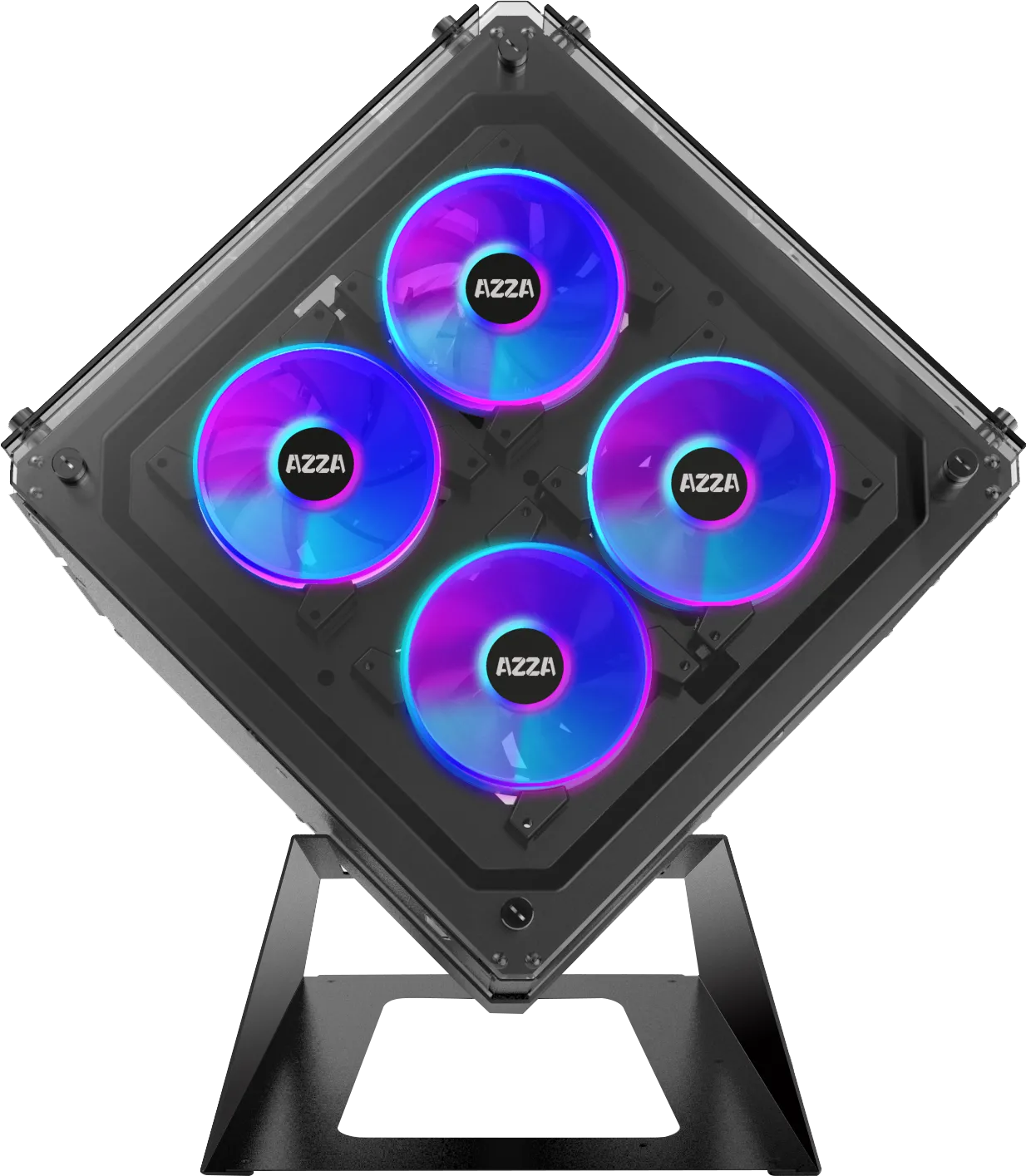 Boitier Cube ATX Azza Cube RGB avec panneaux vitrés (Noir)