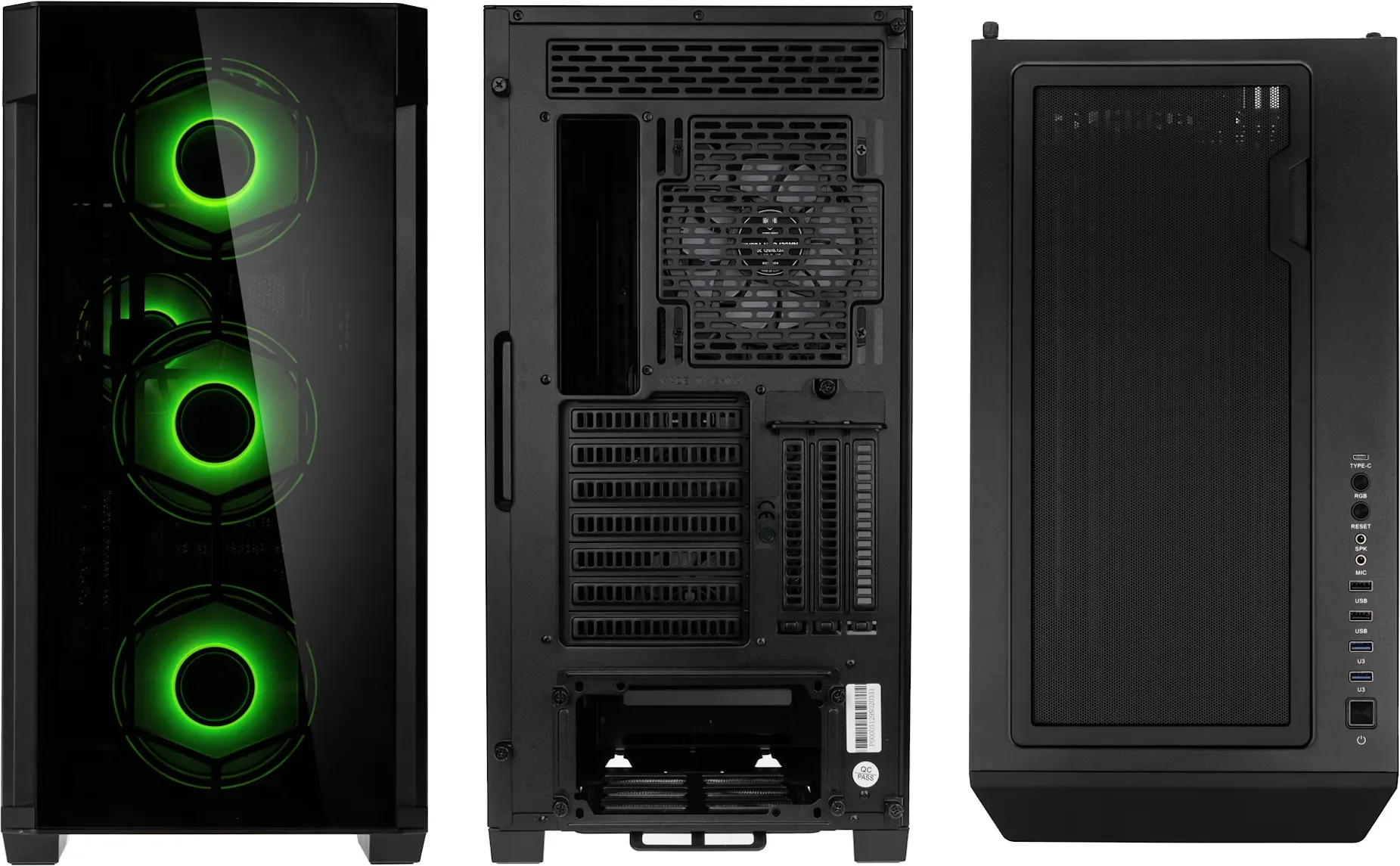 Boitier Moyen Tour E-ATX Kolink Observatory Z RGB avec panneaux vitrés (Noir)