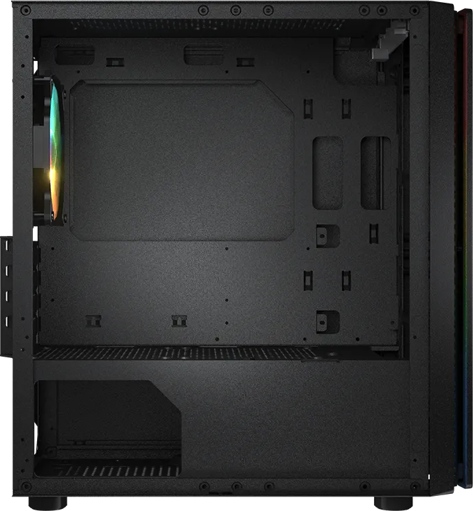 Boitier Mini Tour Micro ATX Cougar Purity RGB avec panneau vitré (Noir)