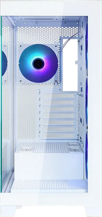 Boitier Moyen Tour ATX iTek Showbui 45 RGB avec panneaux vitrés (Blanc)