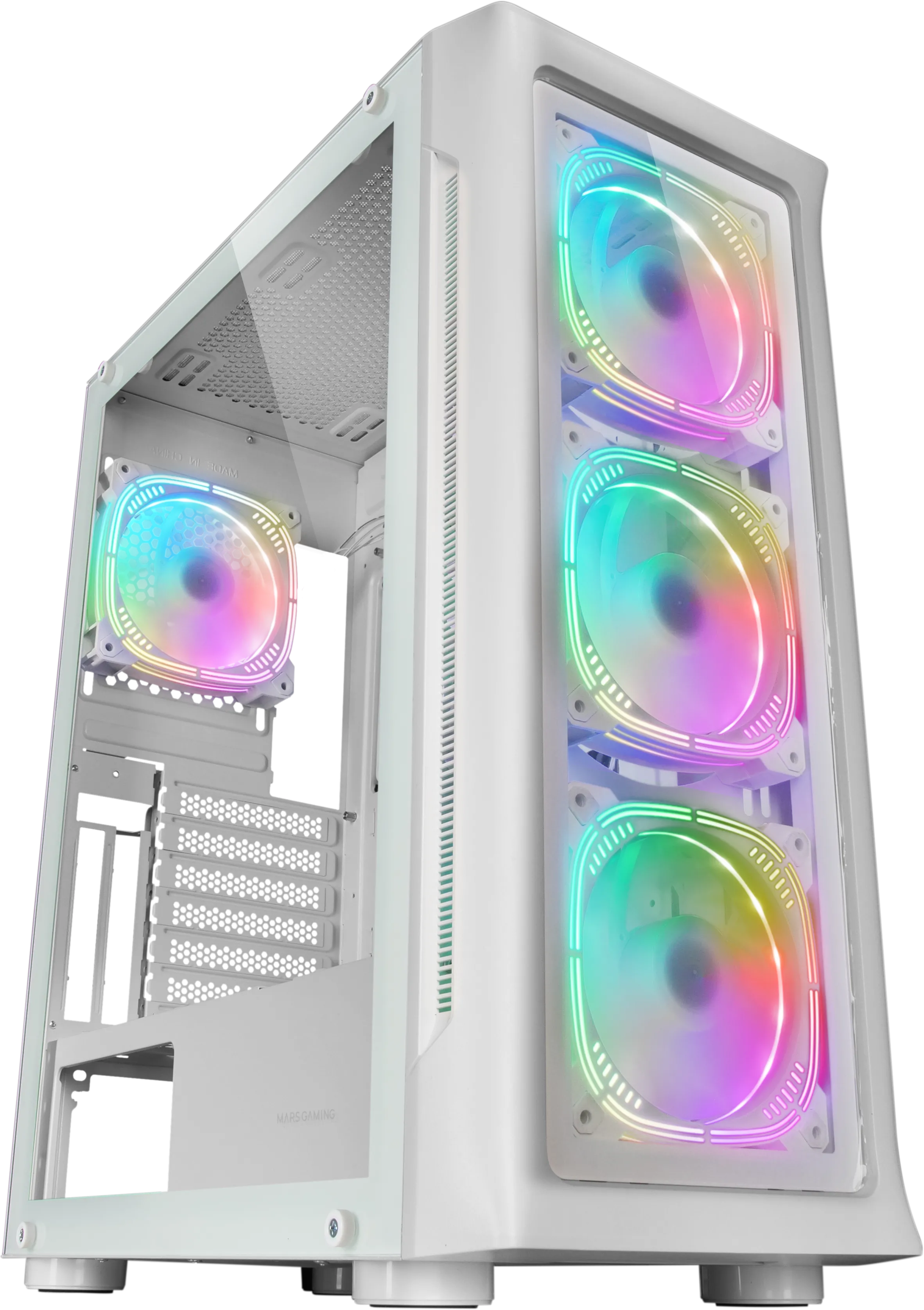 Boitier Grand Tour E-ATX Mars Gaming MC-Neo RGB avec panneau vitré (Blanc)