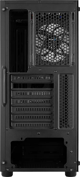 Boitier Moyen Tour ATX AeroCool Menace Saturn F RGB avec panneau vitré (Noir)