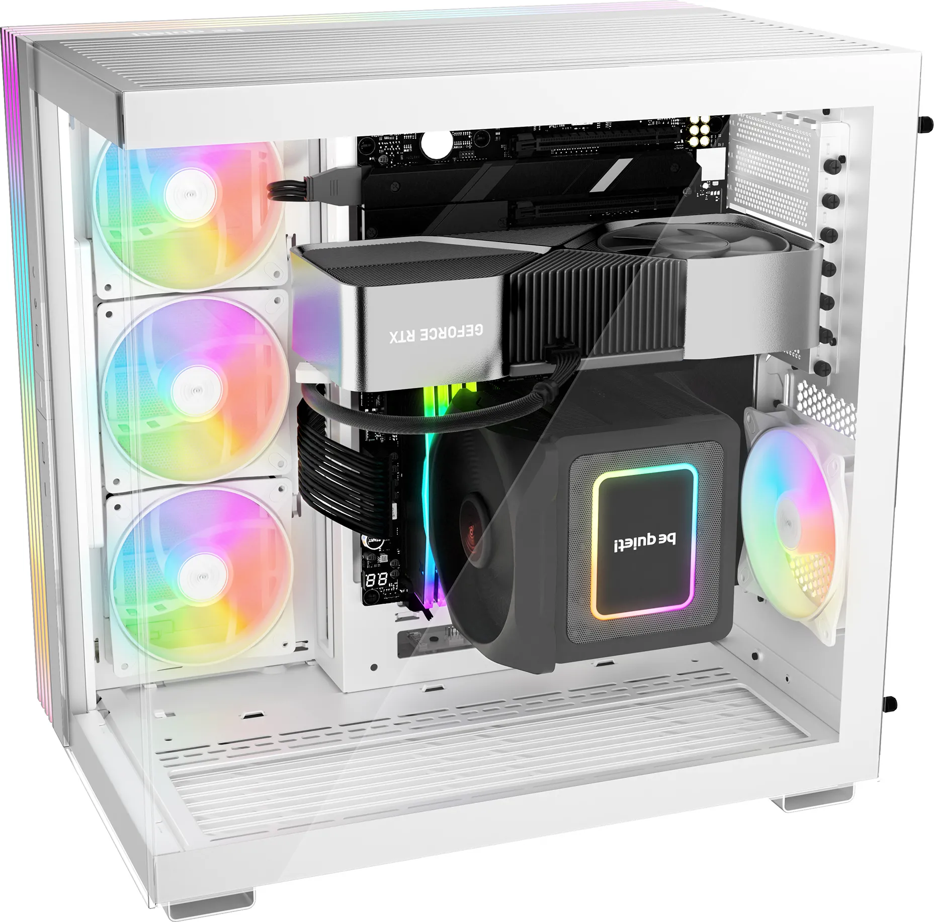 Boitier Moyen Tour ATX be quiet! Light Base 600 LX RGB avec panneaux vitrés (Blanc)