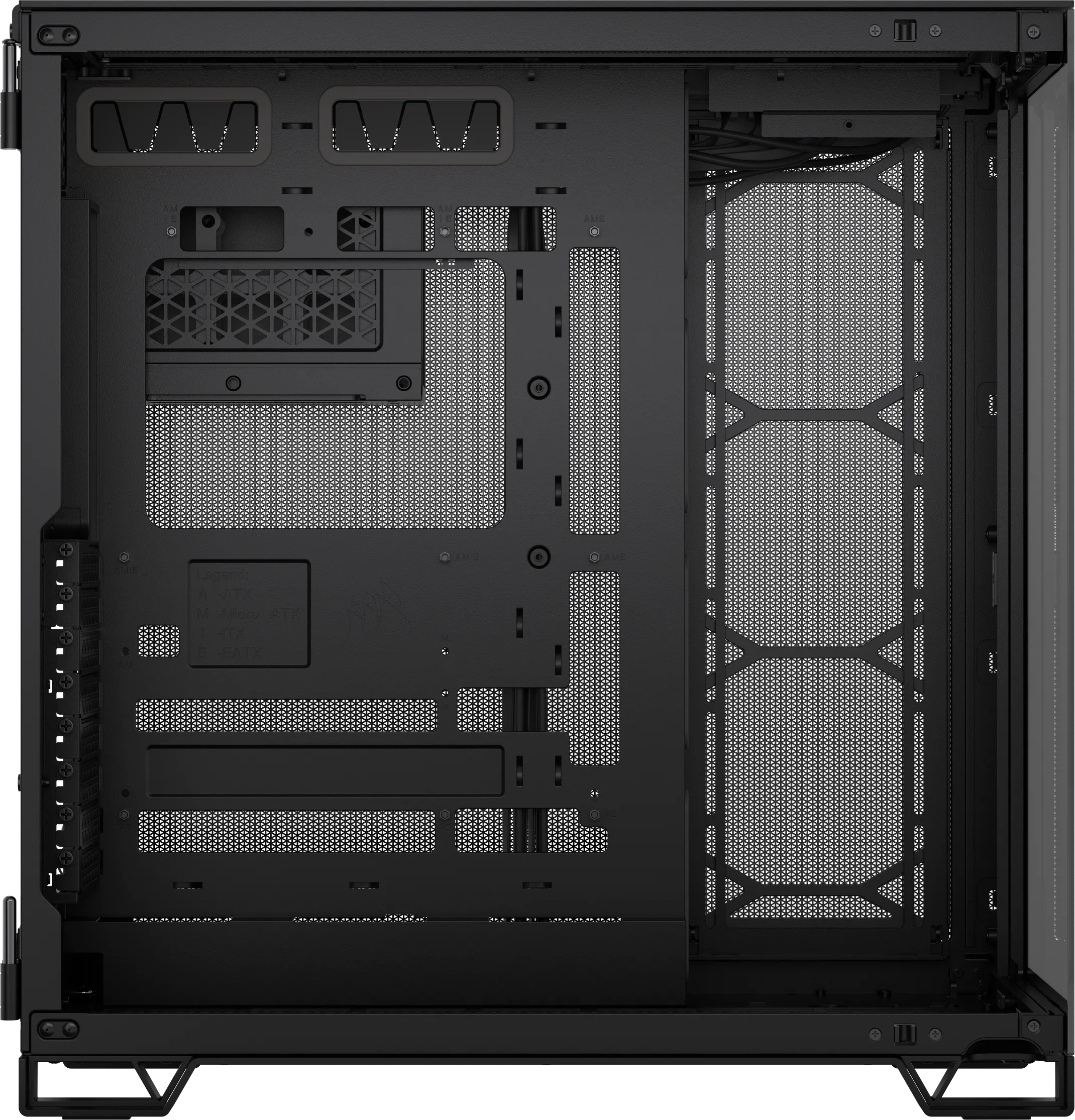 Boitier Moyen Tour E-ATX Corsair 6500X avec panneaux vitrés (Noir)