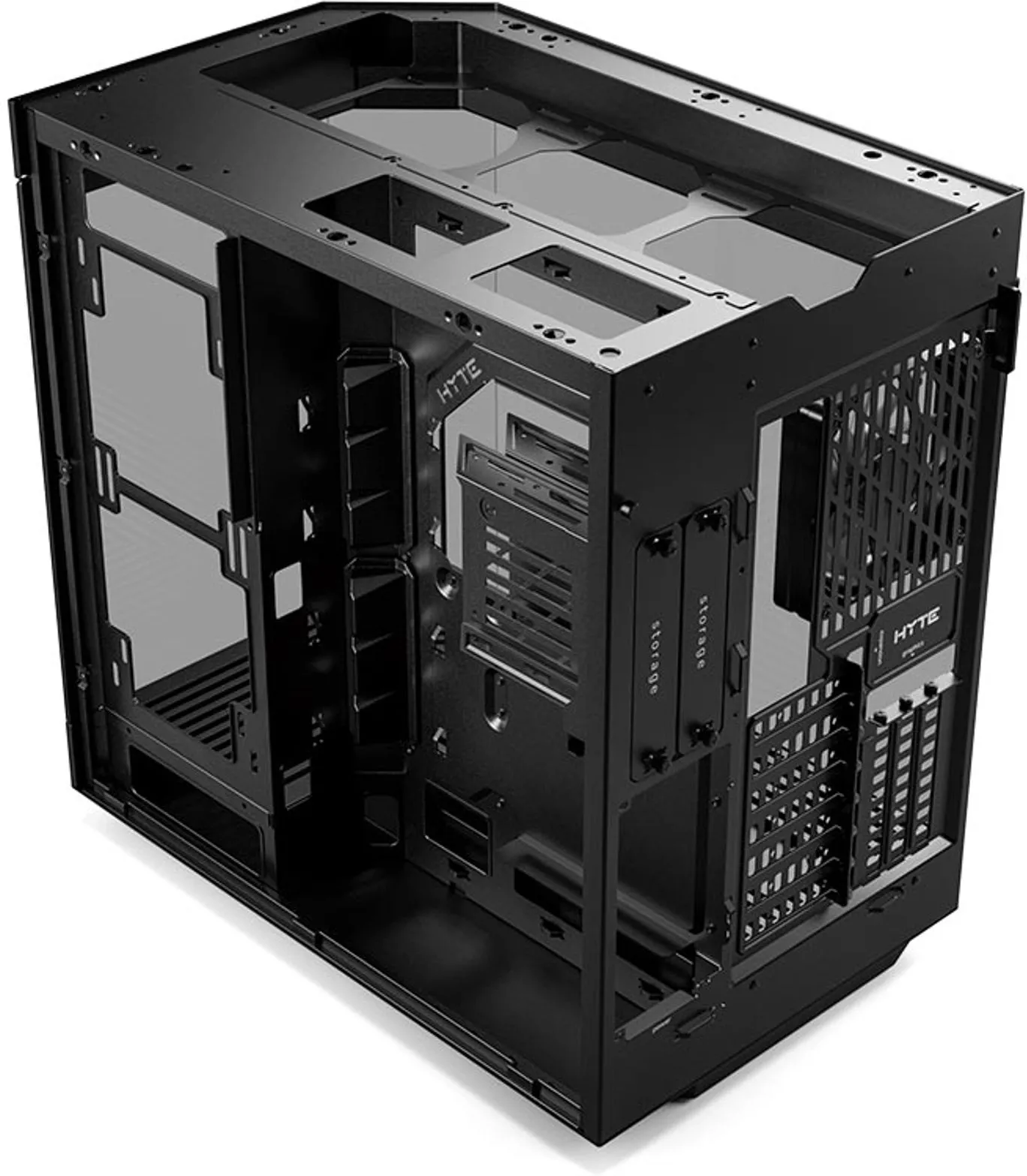 Boitier Moyen Tour E-ATX Hyte Y60 avec panneaux vitrés (Noir/Rouge)