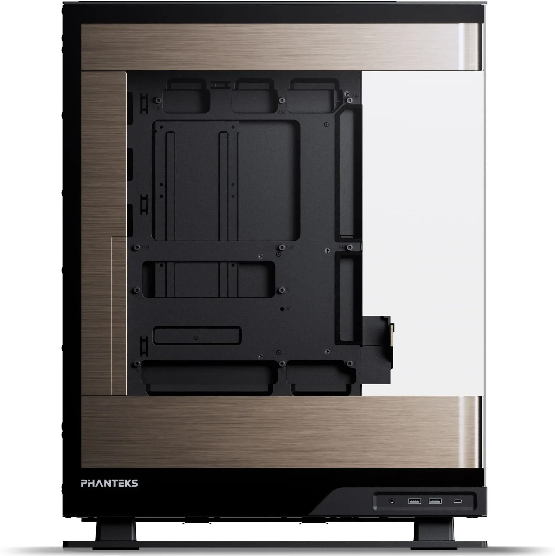 Boitier Moyen Tour E-ATX Phanteks Evolv X2 RGB avec panneau vitré (Noir/Or)