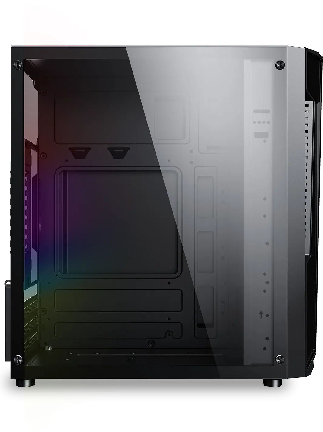 Boitier Mini Tour Micro ATX Spirit of Gamer Deathmatch 3 RGB avec panneaux vitrés (Noir)