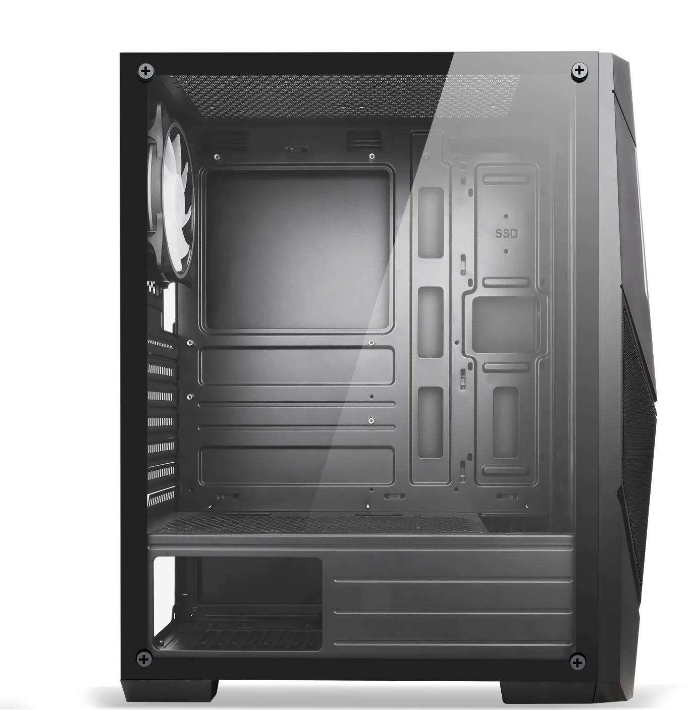 Boitier Moyen Tour ATX Spirit of Gamer Rogue V RGB avec panneau vitré (Noir) 