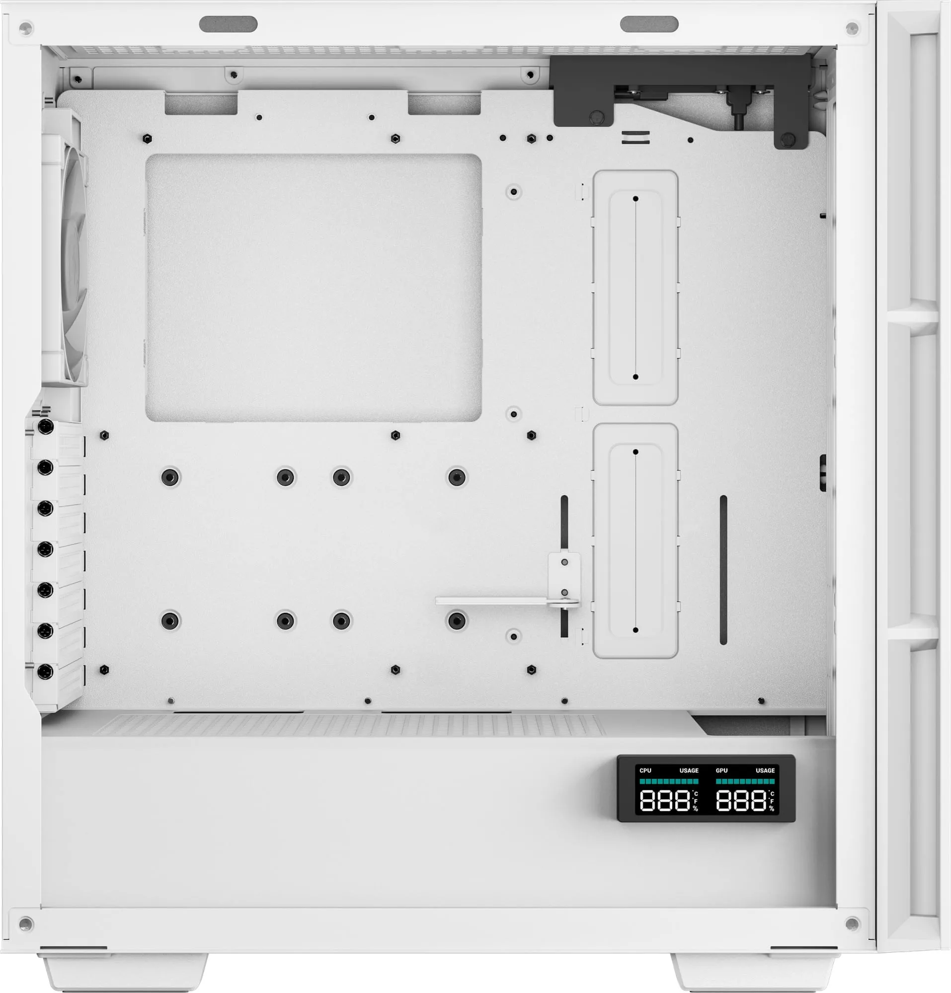Boitier Moyen Tour ATX DeepCool CH560 RGB avec panneau vitré (Blanc)